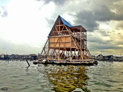 Makoko Floating School Lagos Nigeria architectural design by NLE C NLE sustainable education facility on water