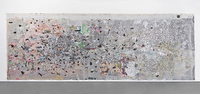 Mark Bradford Helter Skelter abstract mixed media artwork on canvas