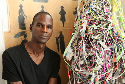 Mark Bradford portrait McCarther Foundation event