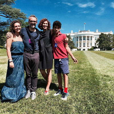 Massimo family at the White House group photo