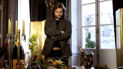 portrait of Magnus Nilsson Swedish chef and author in kitchen setting