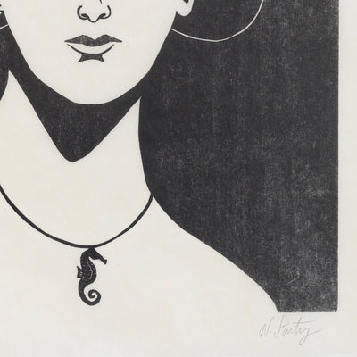 Portrait with a Seahorse Necklace (2021)