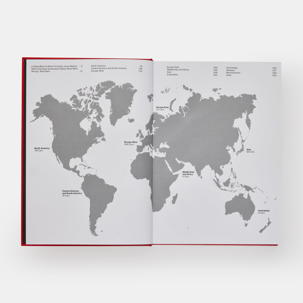 The Atlas of Car Design: The World's Most Iconic Cars (Rally Red Edition)