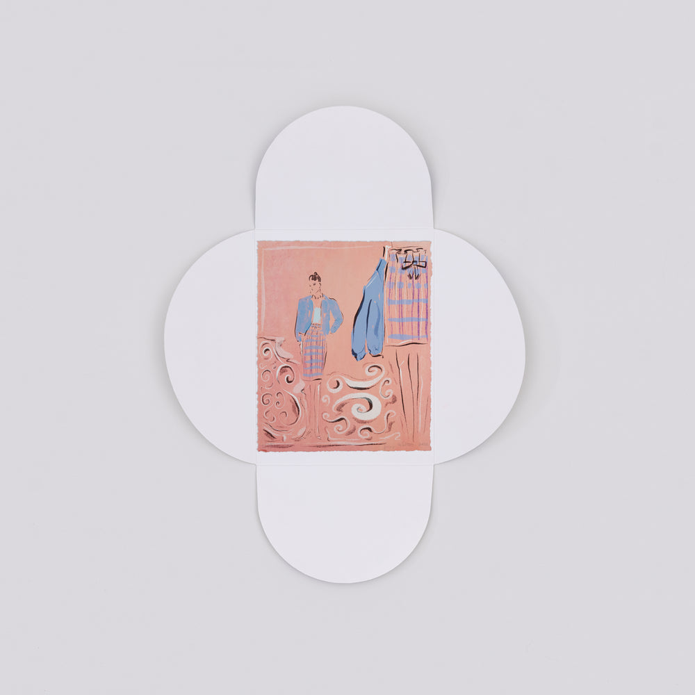 Pink Illustration: Spring Fitting