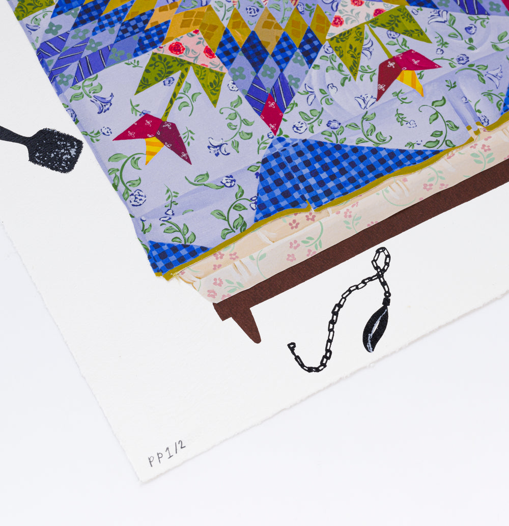 Self-Portrait with Hairbrush, Pen, Book, Leash, and Collar