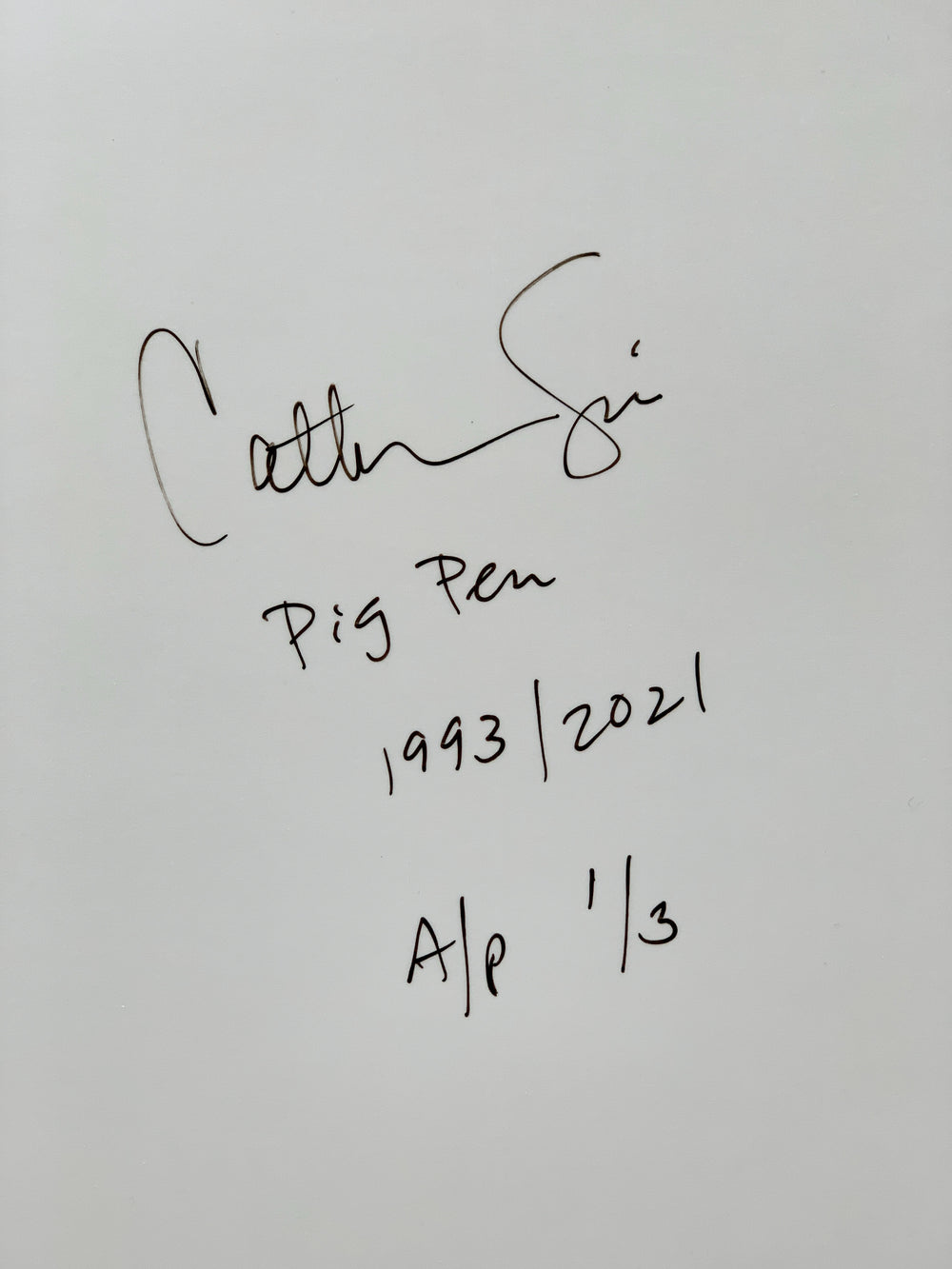 Pig Pen (1993) | Untitled #9 (2013)