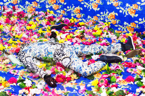 Untitled (Among the weeds, plants, and peacock feathers)