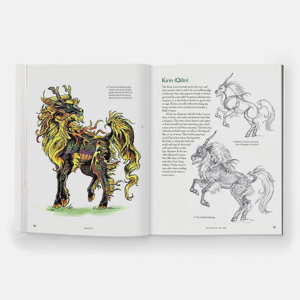 How to Draw Magical Mythological Creatures: Create Unicorns, Dragons, Gryphons, and Other Fantasy Animals from Legend