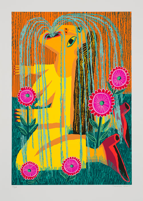 Watering Weeds: Magenta Flowers