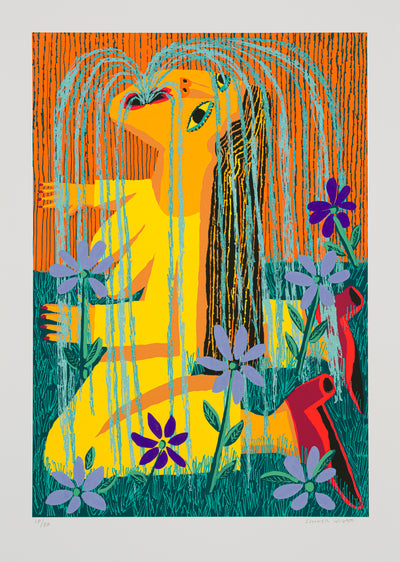 Watering Weeds: Blue Flowers