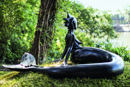 Wangechi Mutu, Water Woman, 2017. Installation view at The Contemporary Austin