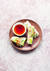 Summer rolls, from The Gluten-Free Cookbook. Photography by Infraordinario Studio