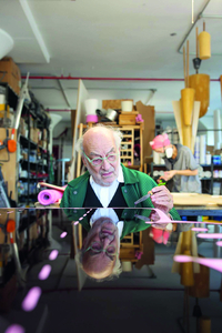 Gaetano Pesce in his studio. Image courtesy of the artist and Salon 94 Design. © Gaetano Pesce, Photo Josh Itiola