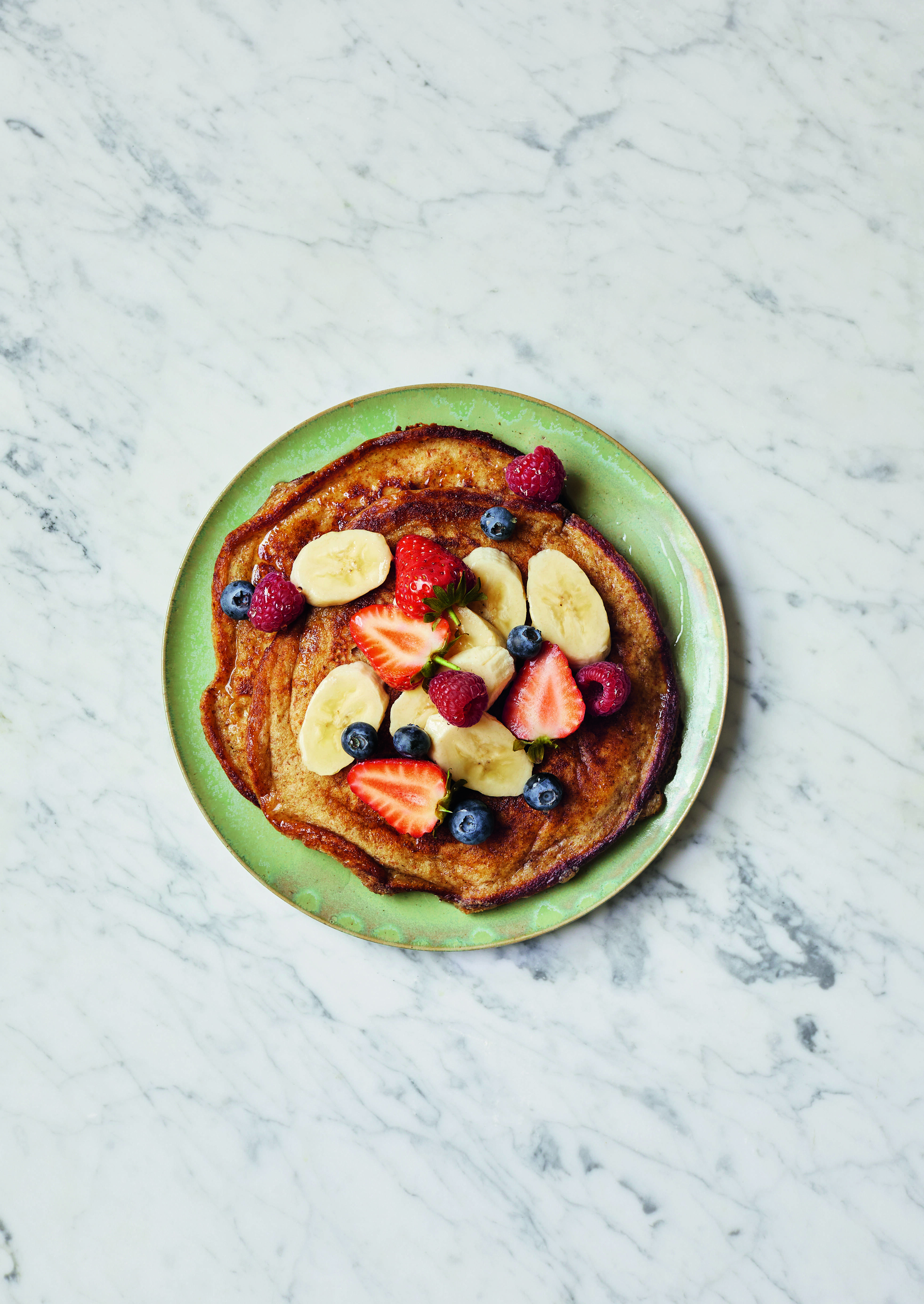 Whole-wheat pancakes, from The Wellness Principles