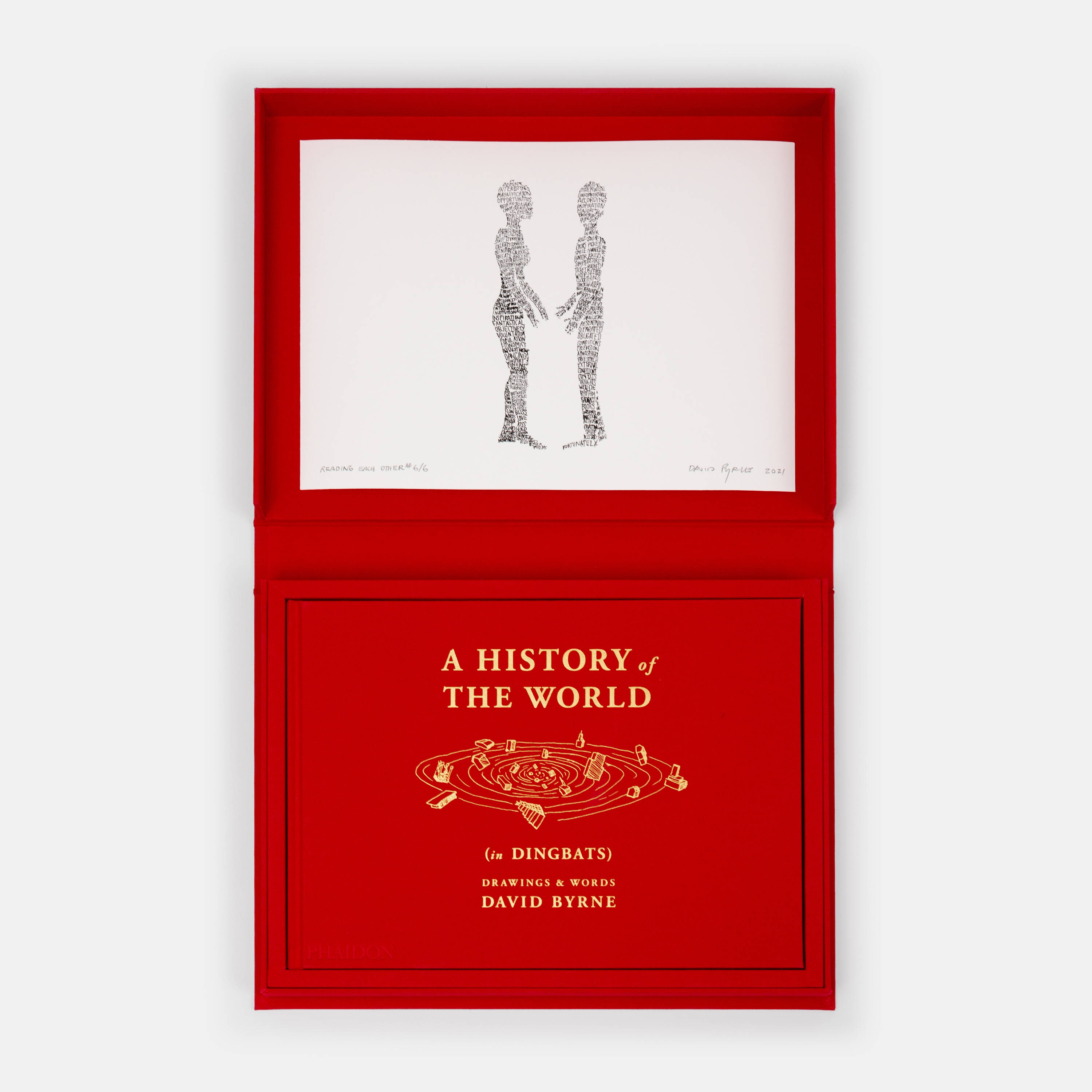  Phaidon's A History of the World (in Dingbats) limited edition book and  Digital archival print on Museo Portfolio Rag 300 gsm Size: 254 x 356 mm (10 x 14 in) Edition of 50 Hand signed, titled, and numbered