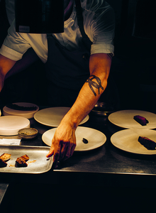 In the kitchen at Ikoyi Photo: Maureen Evans