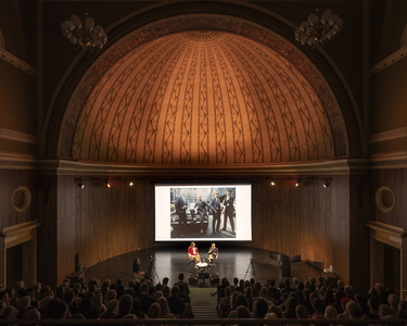 Thom Browne and Charlie Porter in conversation at The V&A - photograph Matthew Foley (Thom Browne Inc)