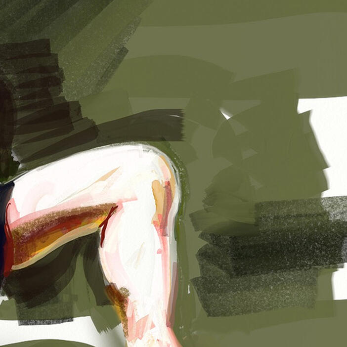 Eric Fischl: Crouching Dancer, 2021