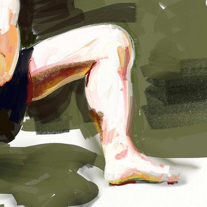 Eric Fischl: Crouching Dancer, 2021
