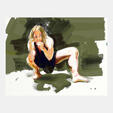 Eric Fischl: Crouching Dancer, 2021