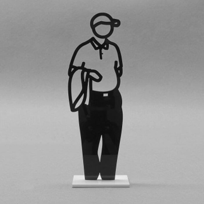 Julian Opie: Statuette (Man with Jacket), 2018