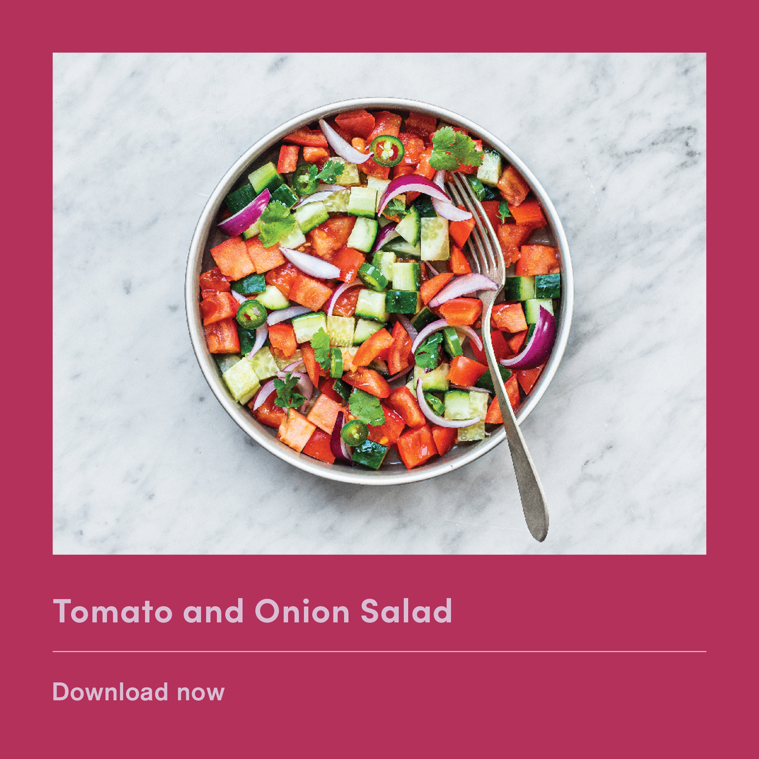 Tomato Salad Recipe Card