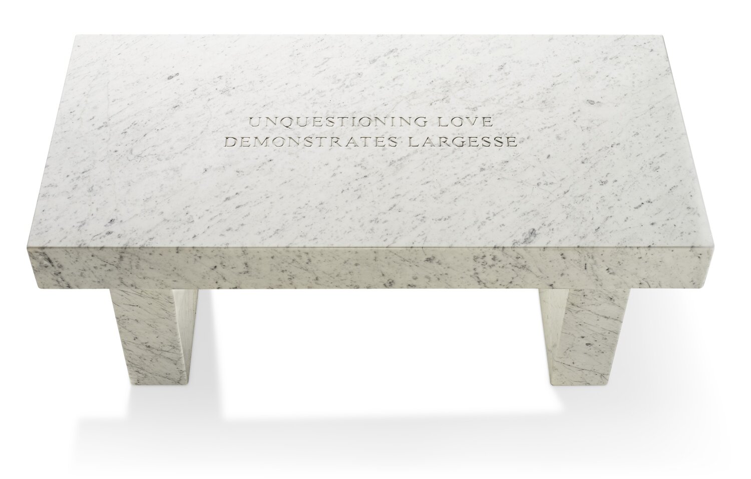 JENNY HOLZER – Truisms: Unquestioning love demonstrates largesse (2019)