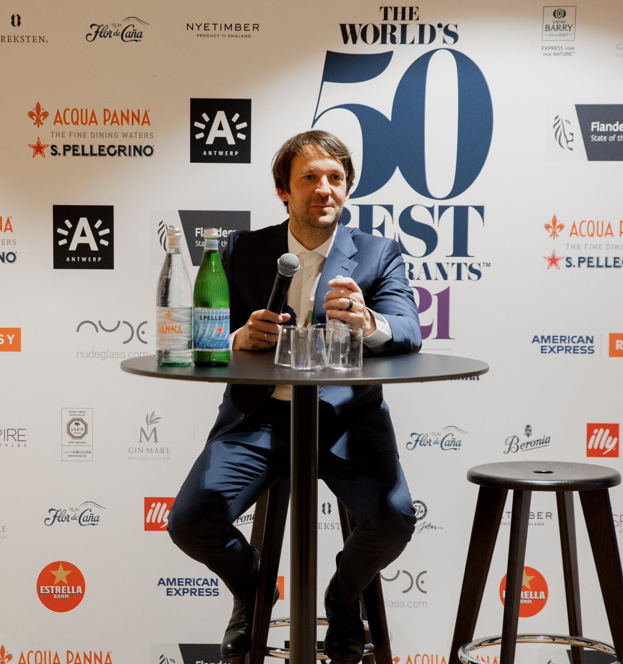 Noma's René Redzepi at the World's 50 Best Restaurants awards