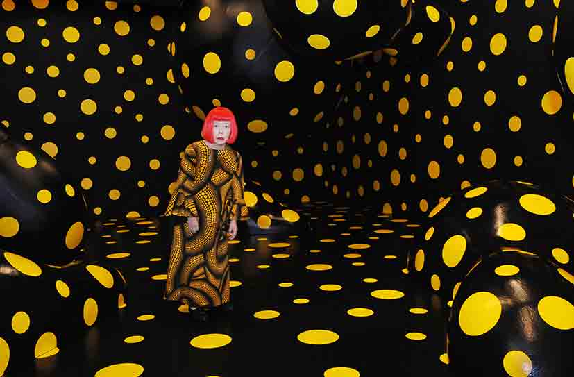 Yayoi Kusama with Dots Obsession Night, Tokyo, 2008