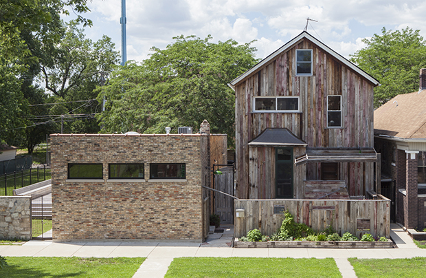 Dorchester Projects, Chicago, 2014. Gates acquired this abandoned property in 2009 for reuse as an alternative cultural space. As reproduced in our new Contemporary Artist Series book