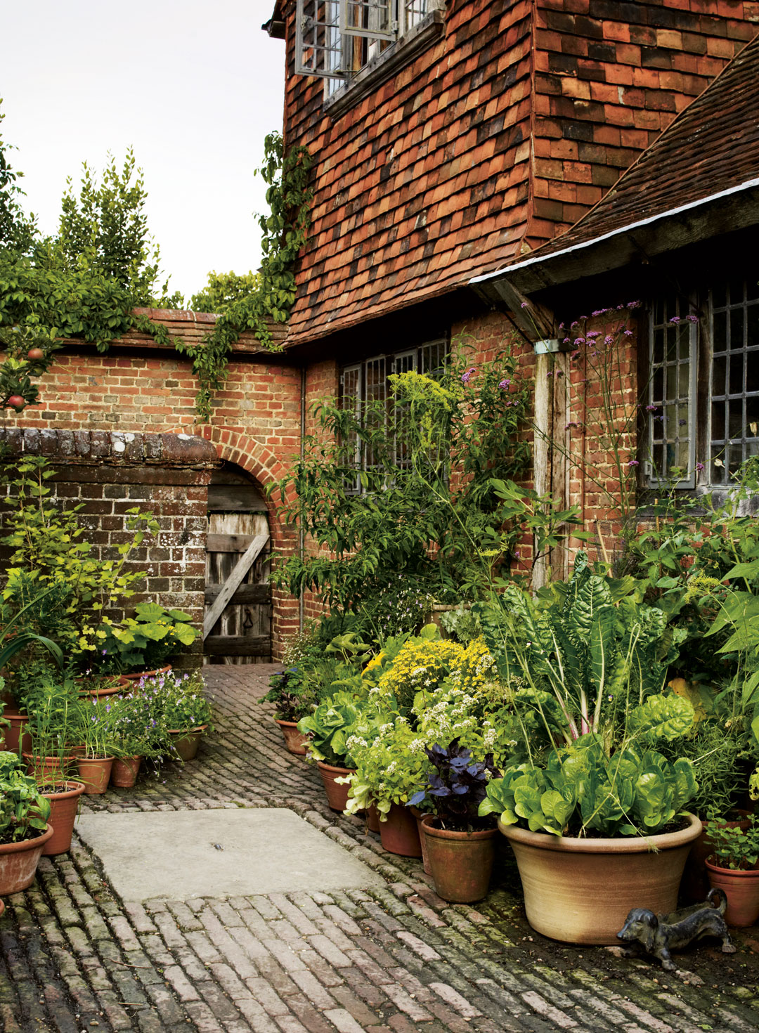 The kitchen courtyard at Great Dixter