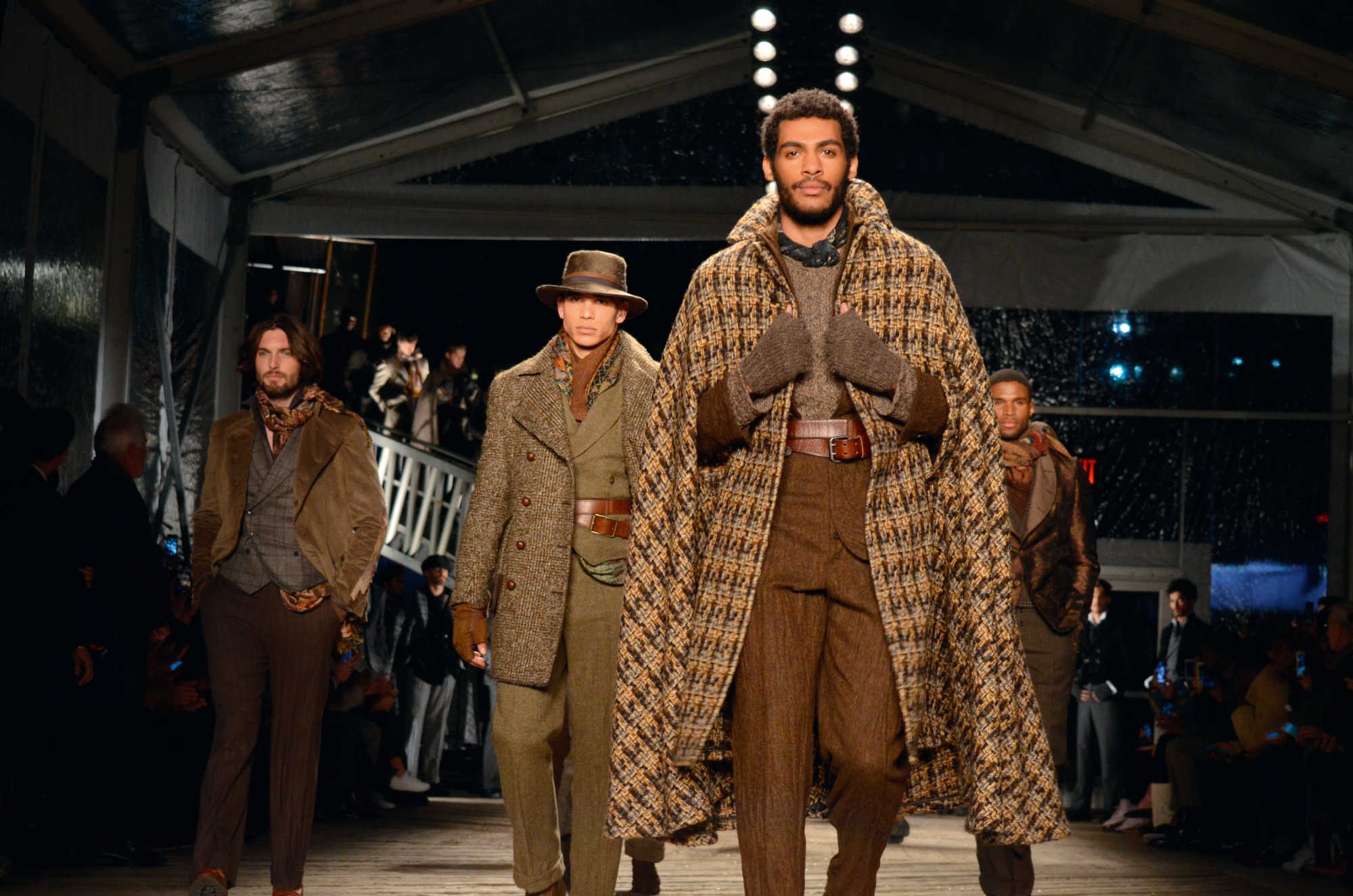 Joseph Abboud. Fall/Winter 2019 collection at New York Fashion Week. Photograph by Laurie Schechter. Picture credit: © Laurie Schechter/Totally Cool®