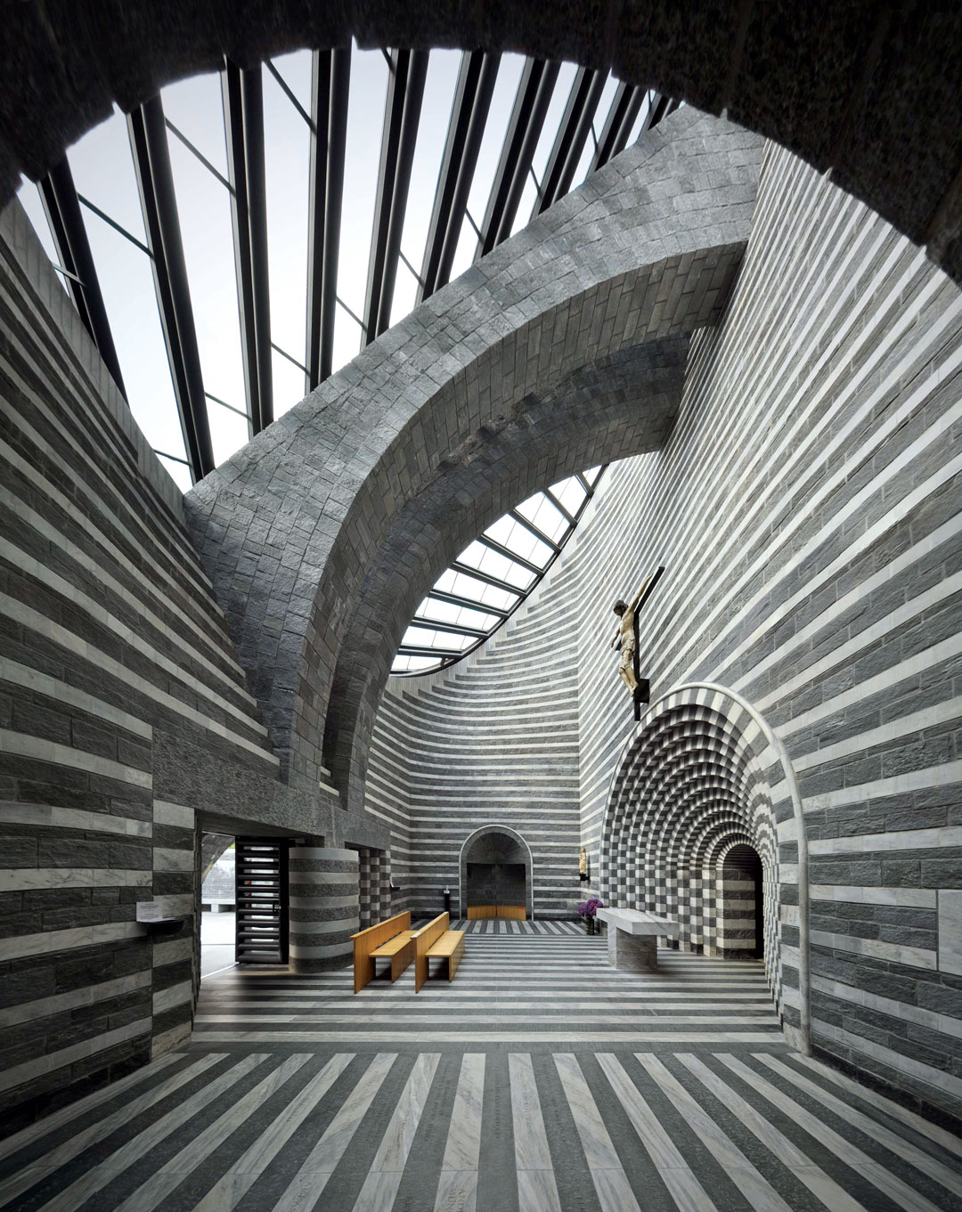 Church of San Giovanni Battista, Mogno, Switzerland, 1996, Mario Botta