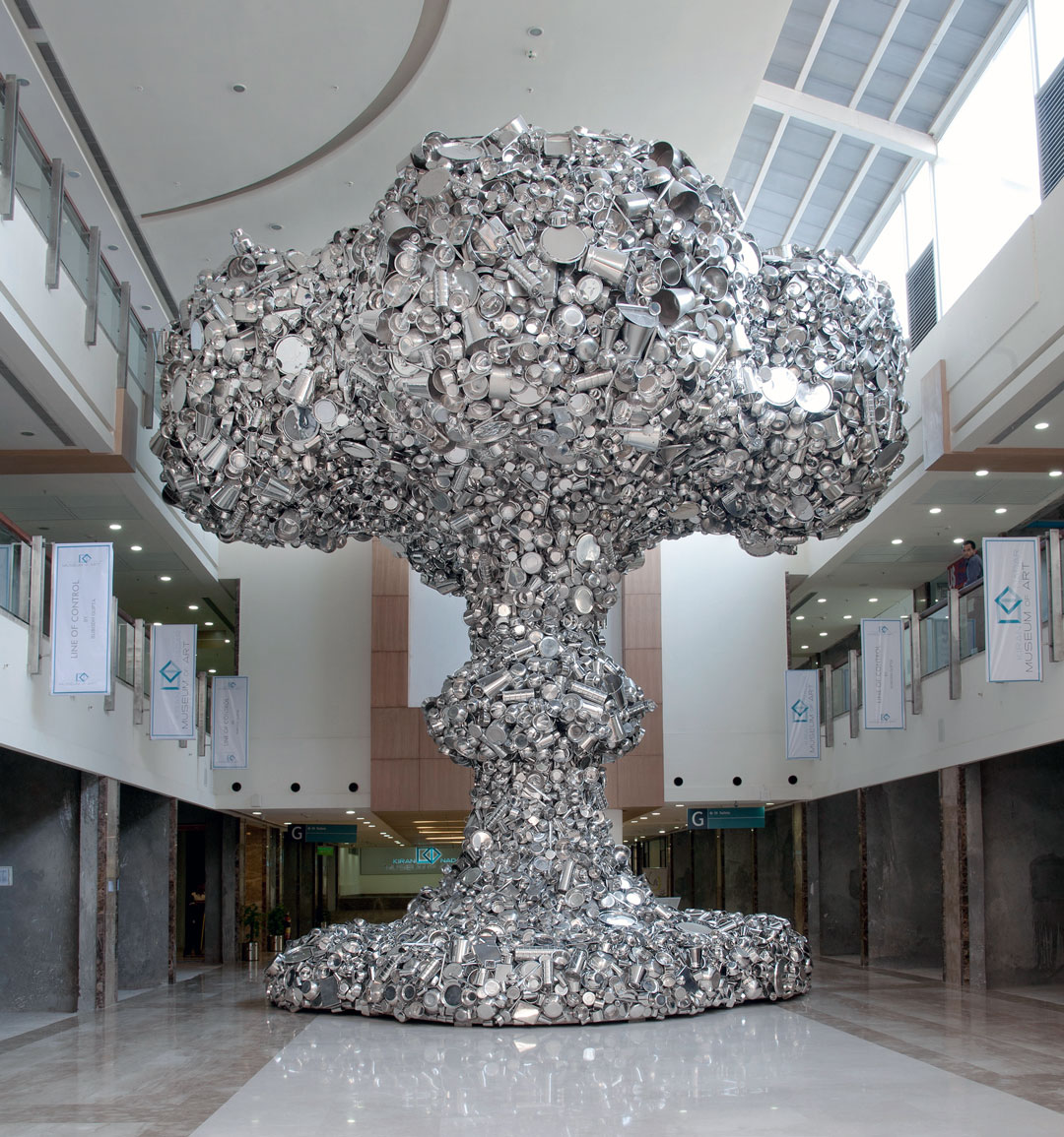 Line Of Control, 2008, DLF South Court Mall, New Delhi, India, by Subodh Gupta. All works reproduced in Destination Art