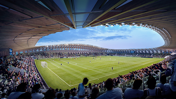 Zaha Hadid and the first wooden football stadium