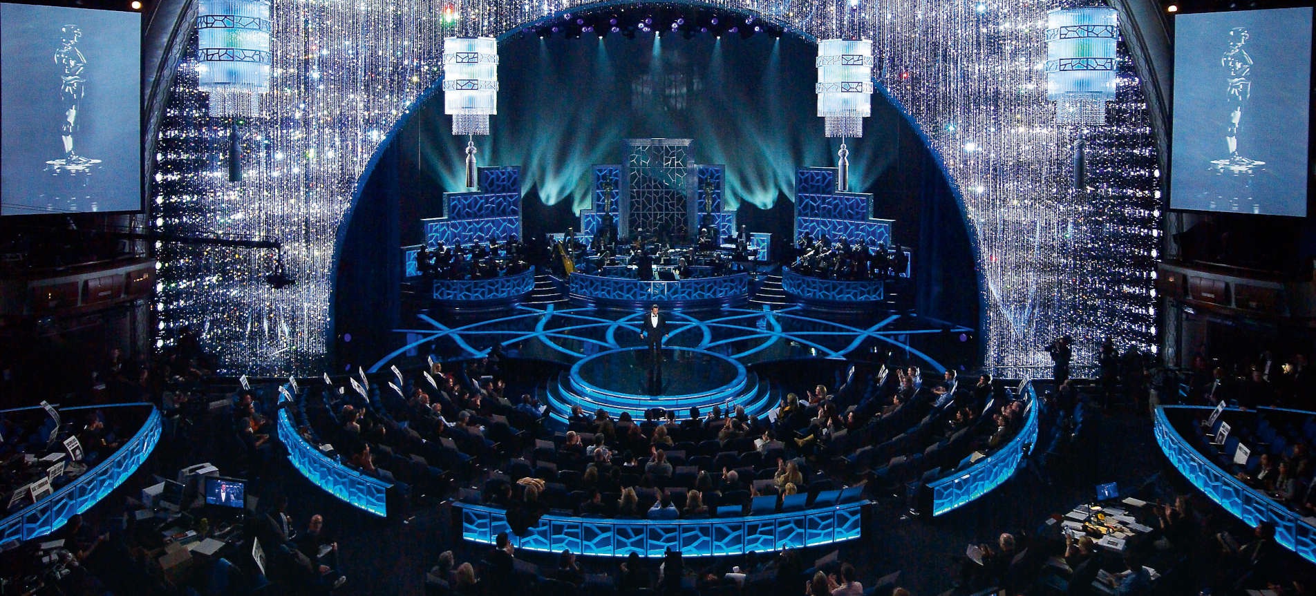 Detail from Stage design for the 81st and 82nd Academy Awards, 2008, 2009, Dolby Theatre (formerly the Kodak Theatre), Hollywood, Los Angeles. Photo by Eric Laignel