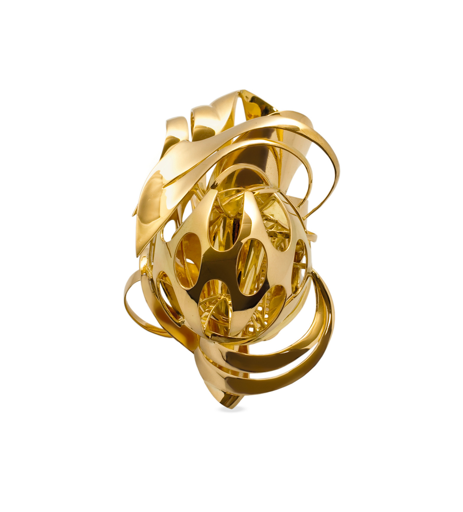 Elisabetta Cipriani—Wearable Art, Frank Stella, Ring, 2008. Gold.