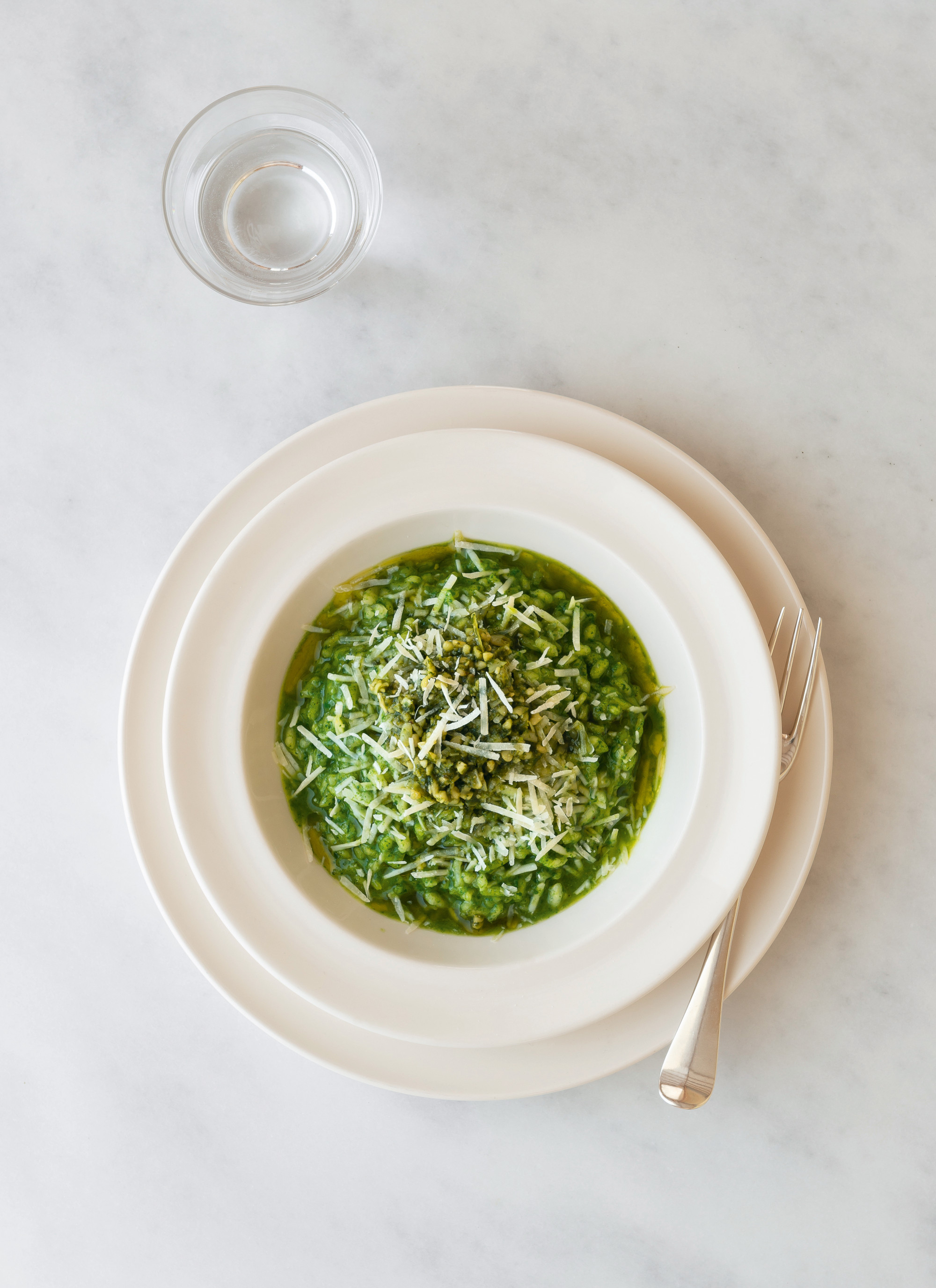 Nettle risotto - from Home Farm Cooking