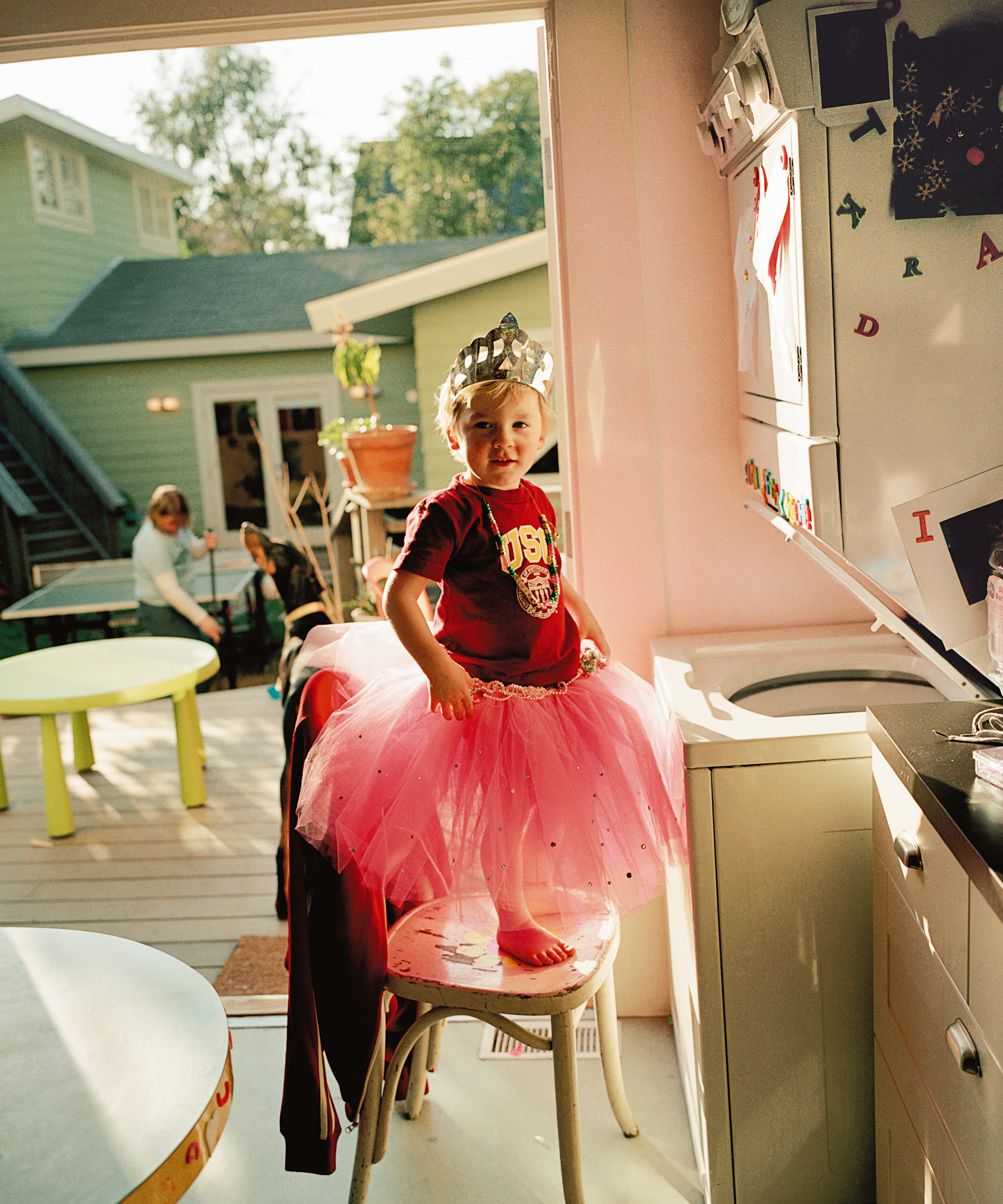 Oliver in a Tutu, 2004. Chromogenic print, 24 × 20 in. (61 × 50.8 cm). Picture credit: courtesy the artist and Regen Projects, Los Angeles; Lehmann Maupin, New York/Hong Kong/Seoul/London; Thomas Dane Gallery, London and Naples; and Peder Lund, Oslo. From In and Around Home (2004-5)
