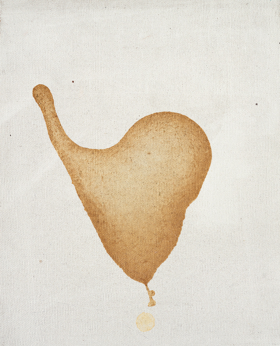 Andy Warhol, Cum, 1977–78, semen on cotton, 10 x 8 inches, 25.4 x 20.3 cm. Picture credit: The Andy Warhol Museum, Pittsburgh; Founding Collection, Contribution The Andy Warhol Foundation for the Visual Arts, Inc. ©The Andy Warhol Foundation for the Visual Arts, Inc., NY, Photo: Phillips/Schwarb