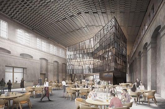 A rendering of Condividere at Nuvola Lavazza, Turin