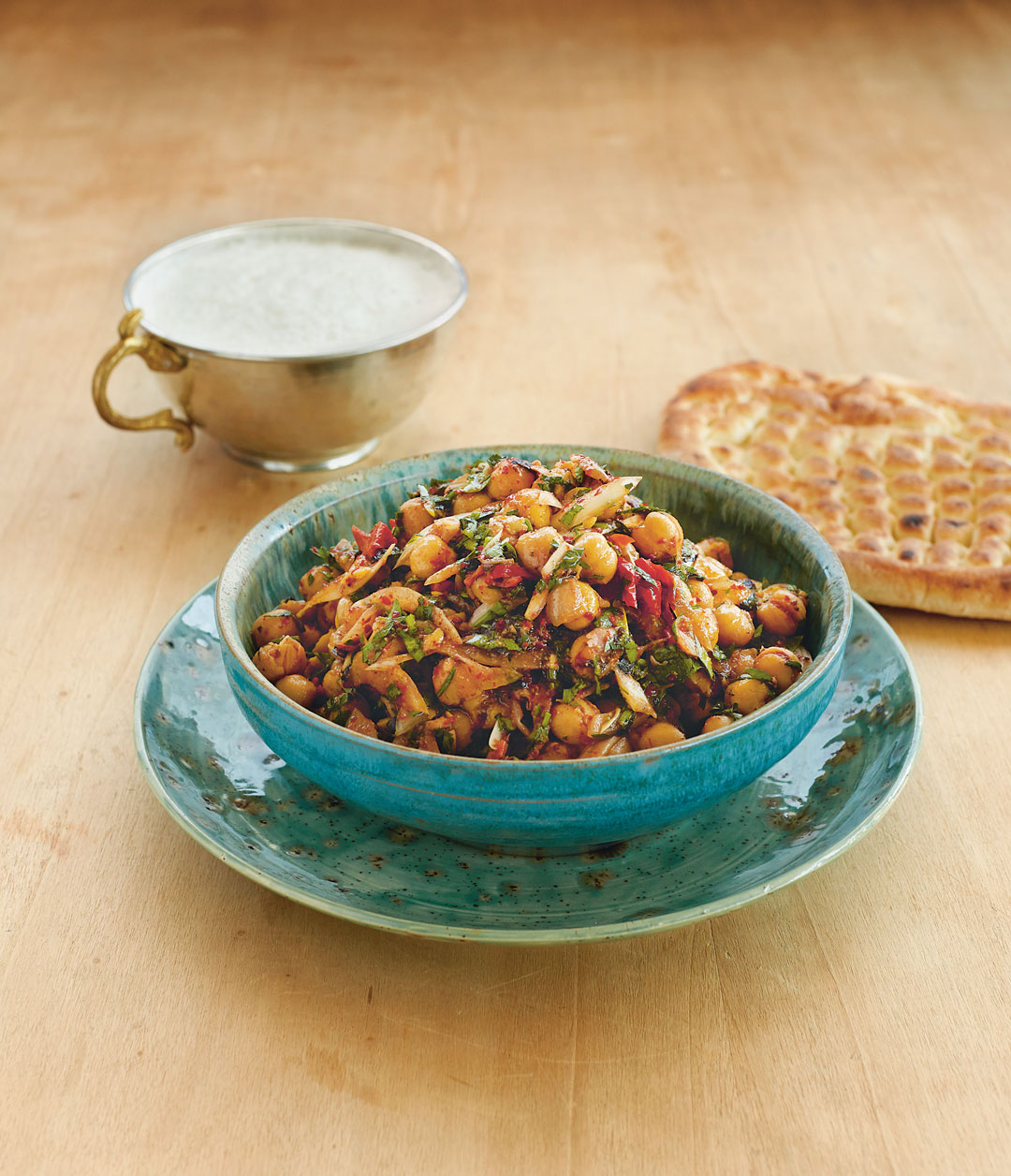 Chickpea salad, from The Turkish Cookbook