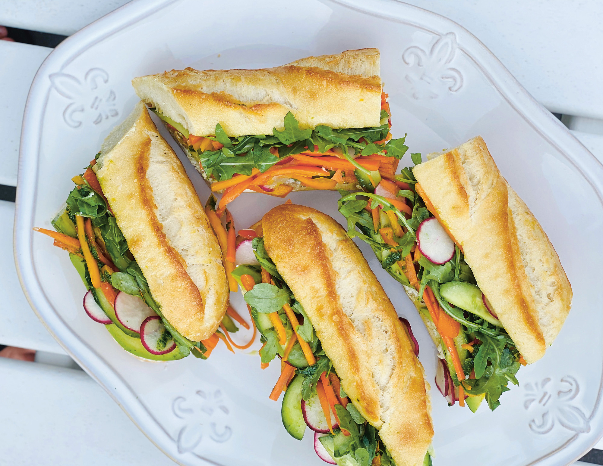 Vegetable Pistou Sandwiches, Suzanne Goin and David Lentz. Photo courtesy of the chefs