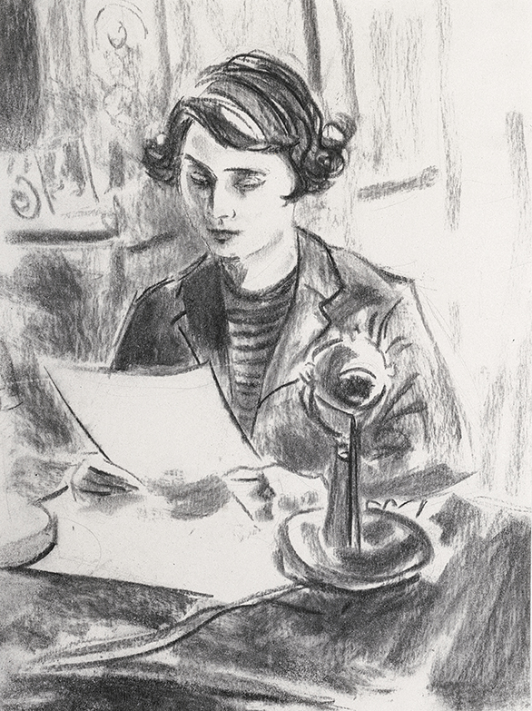 Princess Elizabeth's first radio address, 1993 by Elizabeth Peyton. From Live Forever: Elizabeth Peyton