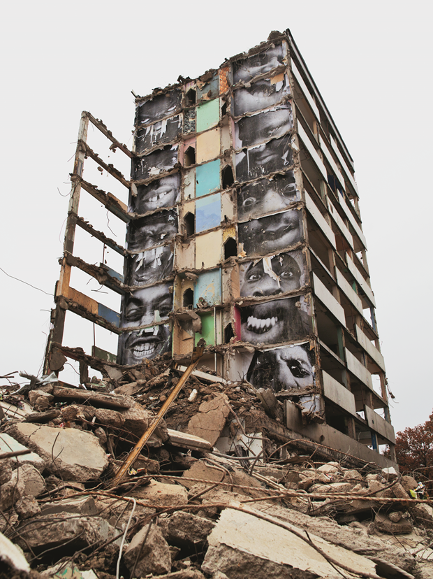 Portrait of a Generation: B11, Destruction #2, Les Bosquets, Montfermeil, France, 2013
