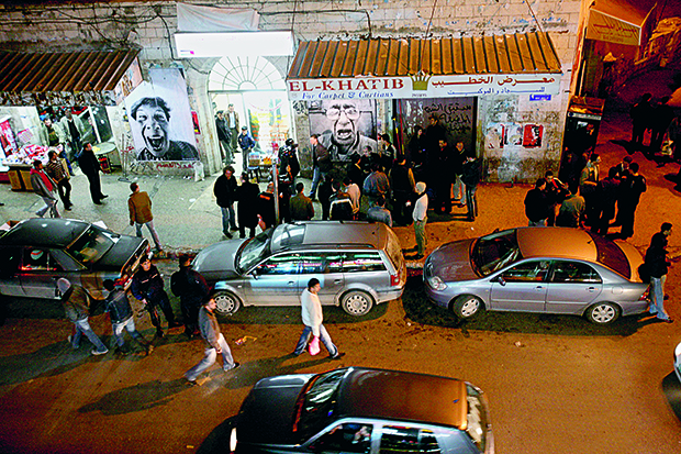Market in Ramallah, West Bank, 2007. From JR Can Art Change the World.