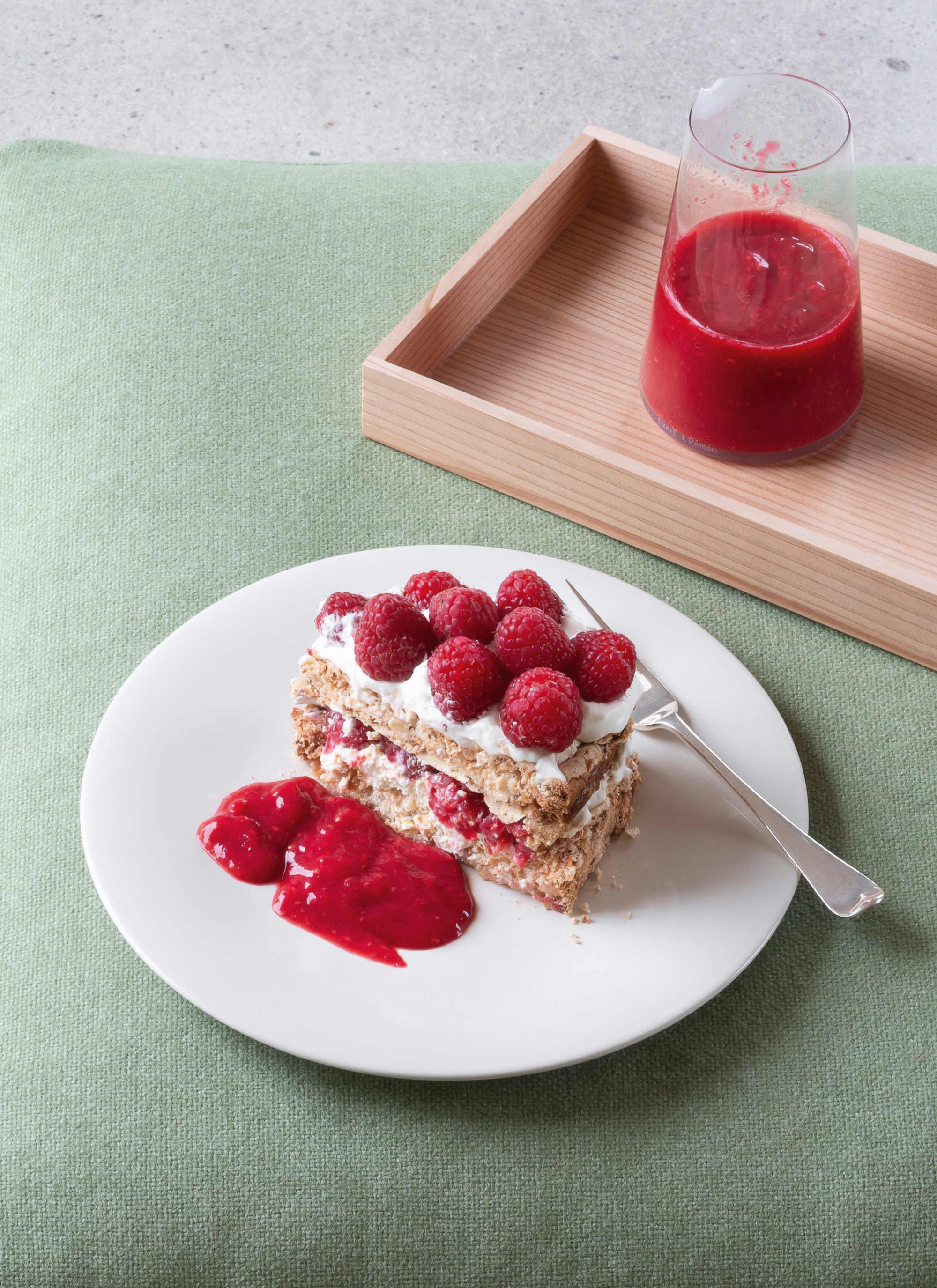 Hazelnut meringue cake, from Home Farm Cooking