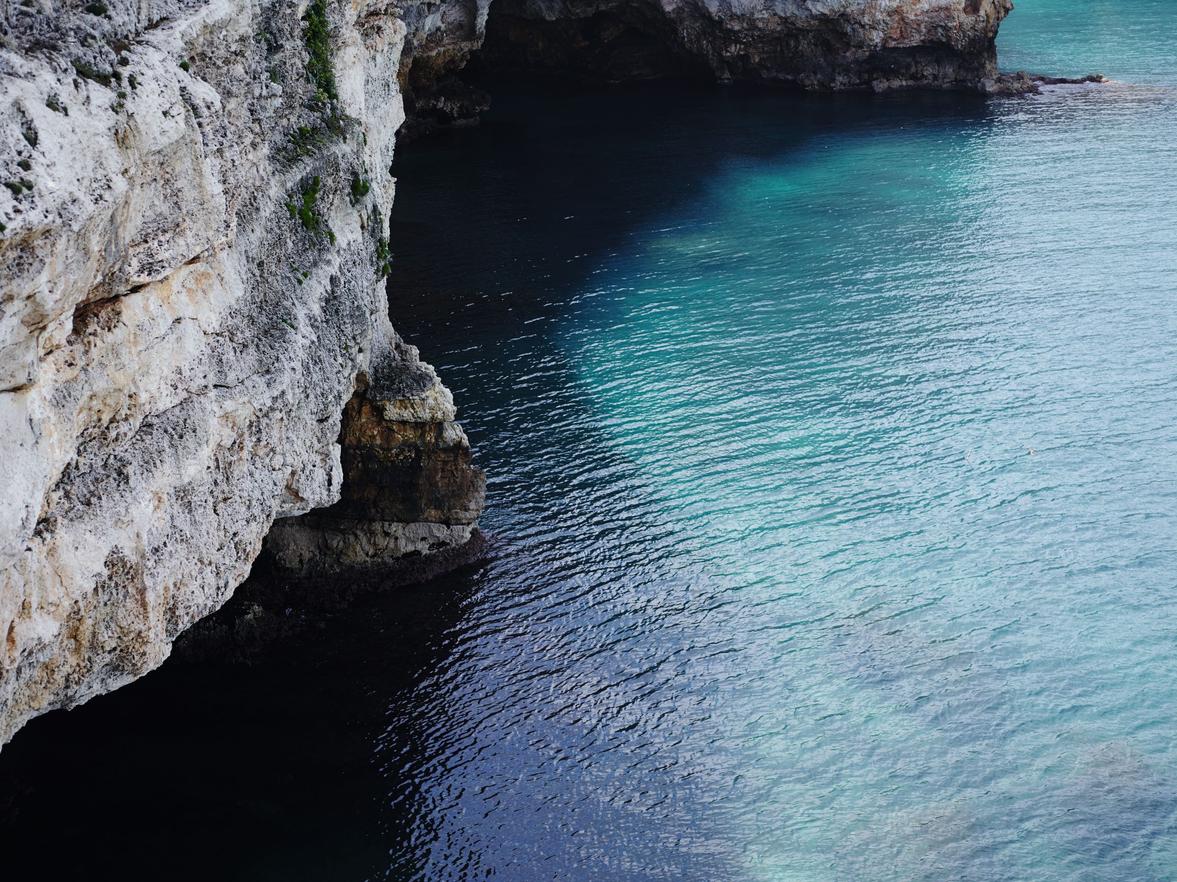 The cliffs at Bari in Puglia, southern Italy. As featured in our book Puglia