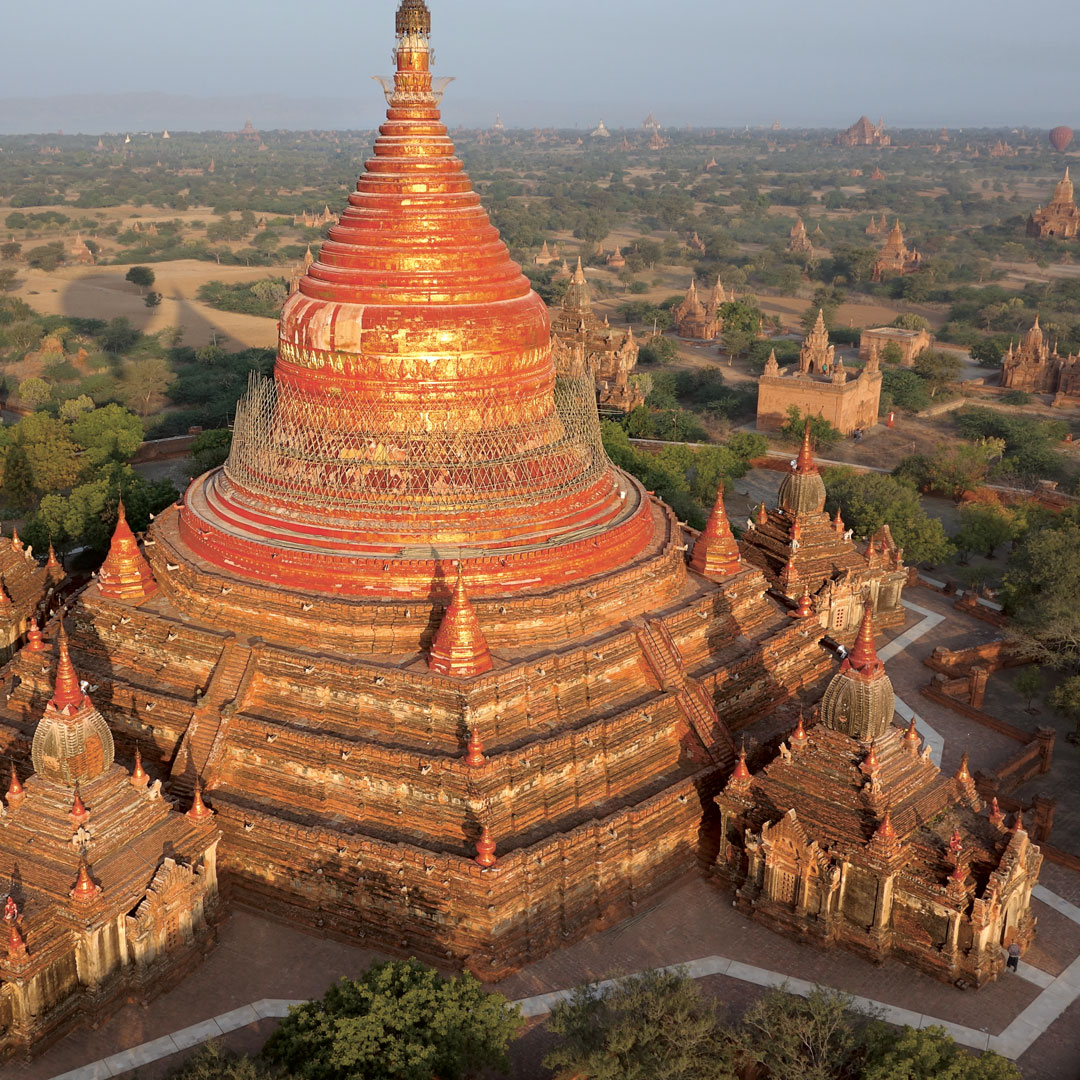 Over Bagan, Myanmar, January 2013