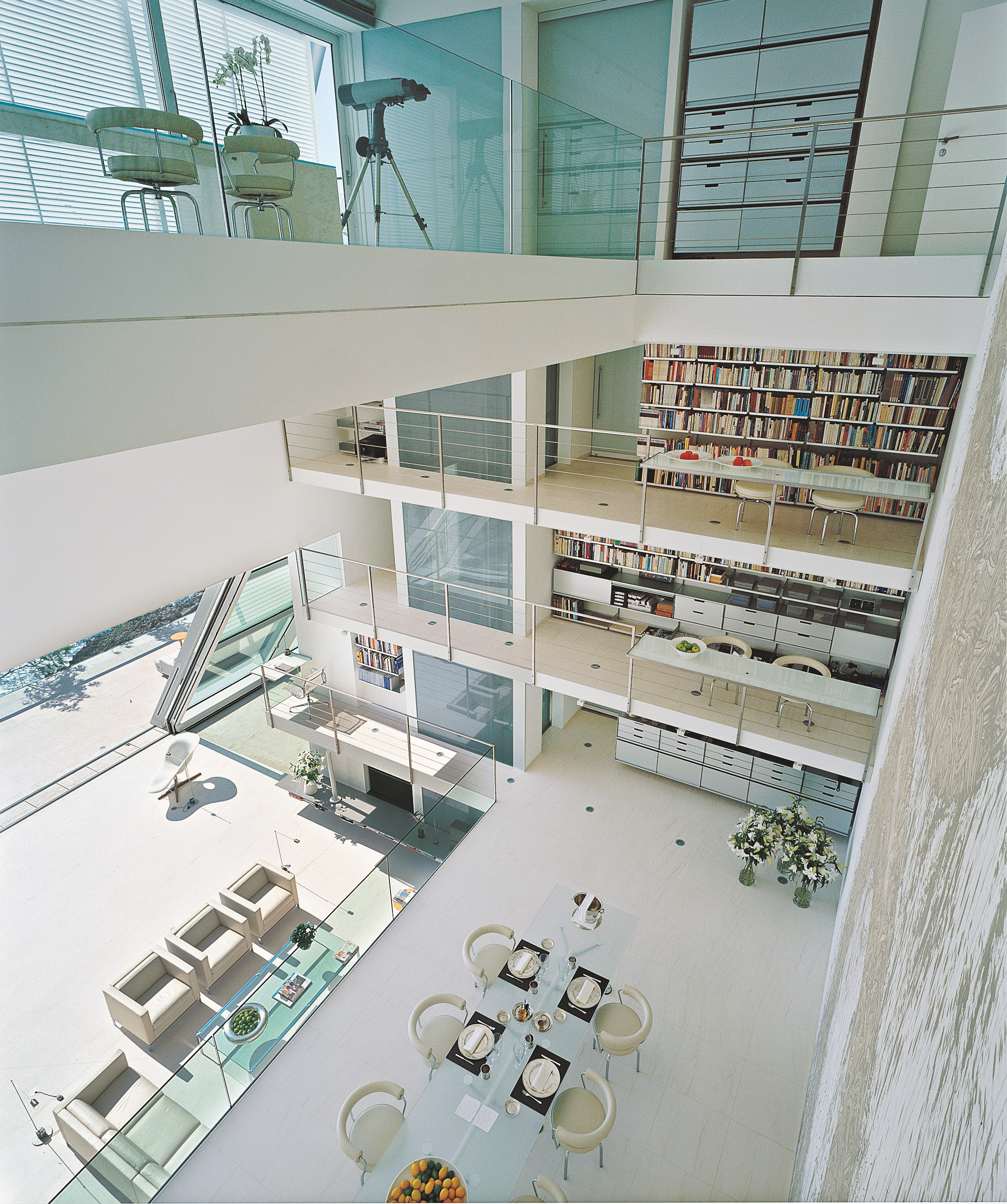 Norman Foster's residence; La Voile, Cap Ferrat, France. Architect. Image courtesy Neil Young/Foster + Partners